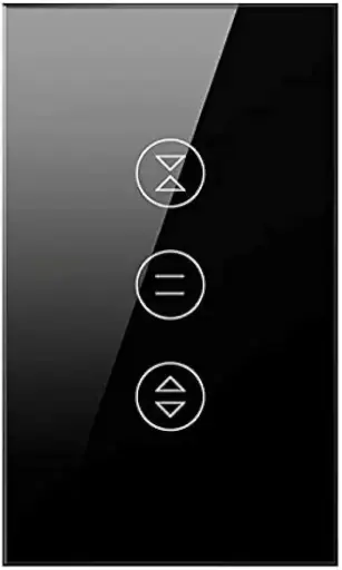 [Shutter Switch Single] AVATTO SHUTTER SWITCH SINGLE FLAT ZIGBEE (BLACK) 
