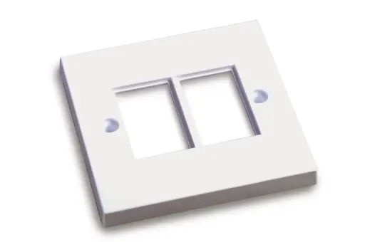 [Commscope 1711302-1] COMMSCOPE / 1711302-1 / Faceplate BS LJ6C Unloaded 2 Port White