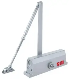 [SIB Door Closer 80kg] SIB Metal Automatic Door Closer - Silver 80KG