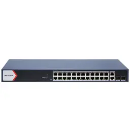 [DS-3E1528P-EI] Hikvision 24 Port Gigabit Smart POE Switch Total PoE Power Budget 370W