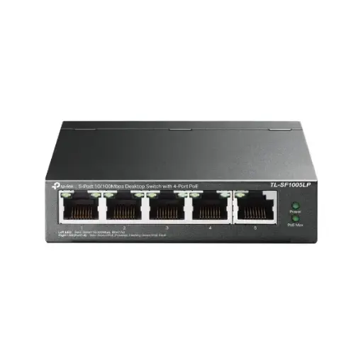 [TL-SF1005LP] TP-Link TL-SF1005LP 5-Port 10/100Mbps Desktop Switch with 4-Port PoE+