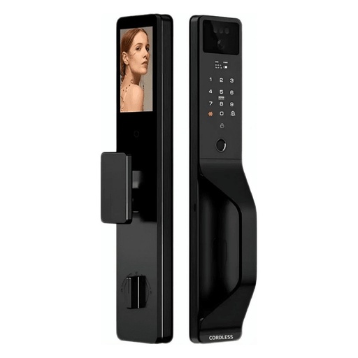 [CL-07 Pro] Cordless CL-07 PRO Smart Door Lock with 3D Face Recognition - 2-Way Video Call - Fingerprint Access - Wi-Fi Enabled