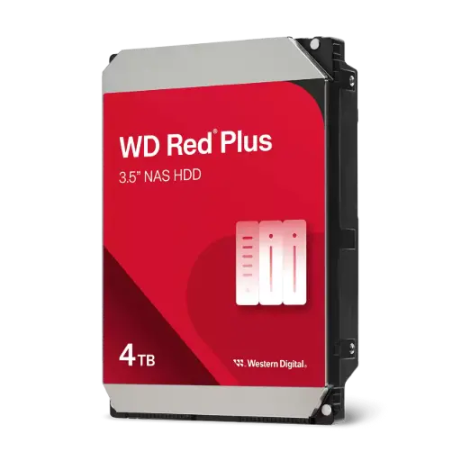 [4TB WD Red 3 Years] Western Digital 4TB WD Red Plus NAS Internal Hard Drive HDD