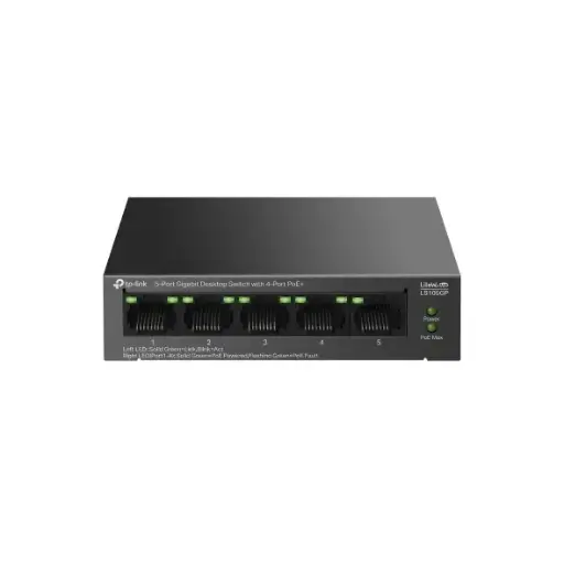 [LS105GP] TP-Link LS105GP 5-Port Gigabit Desktop Switch with 4-Port PoE+