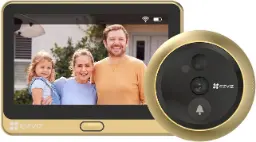 [DP2C (Gold)] EZVIZ DP2C (Gold) 1080p Wireless Peephole Doorbell Camera with 4.3" Color Screen