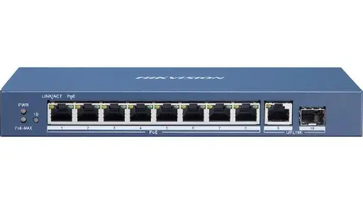 [DS-3E0510P-E/M] Hikvision 8 Port Gigabit Unmanaged POE Switch
