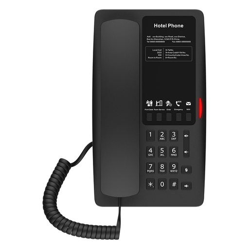 [H4W] Fanvil H4W Hotel Wi-Fi IP Phone, Wi-Fi 6, 5 Service Keys, PoE