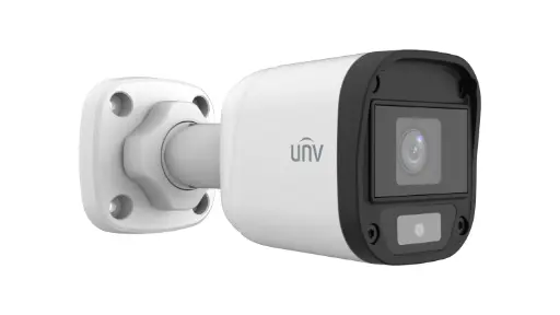[UAC-B115-F40-W] Uniview 5MP ColourHunter HD Fixed Mini Bullet Analog Camera