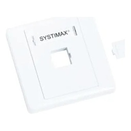 [760200428] CommScope 760200428 M10CF Faceplate, 1-Port, Flush Mount, White