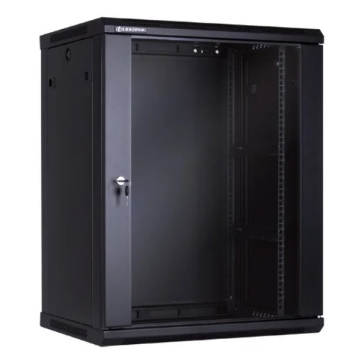 [ACS-CC-05A-1566] ACS 15U Network Cabinet 600x800, Glass Door, 2 Fans, 8-Outlet PDU