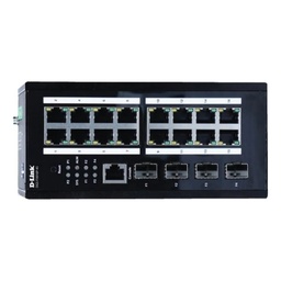 [DGS-F3016P-4S] D-Link DGS-F3016P-4S 16 x 10/100/1000Mbps PoE ports with 4 SFP ports L2 Managed Outdoor Long Range 250m switch