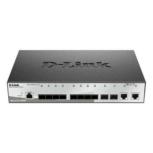 [DGS-1210-12TS/ME] D-Link DGS-1210-12TS/ME 12-Port Gigabit Fiber Metro Ethernet Switch