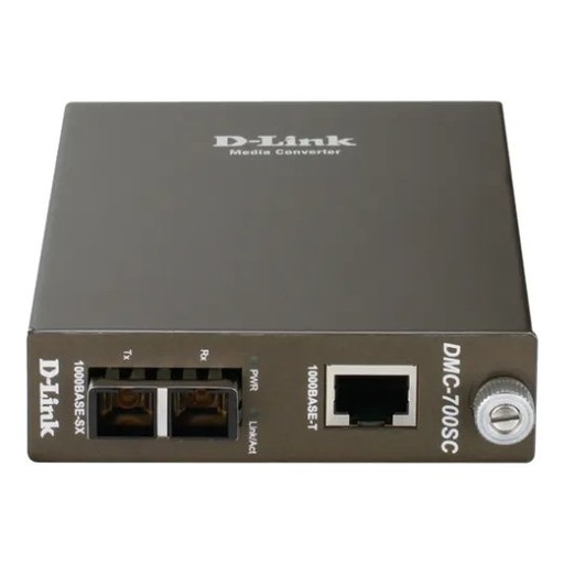 [DMC-700MSC] D-Link DMC-700MSC 10/100/1000BASE-T Gigabit Twisted-pair to 1000BASE-SX Gigabit Fiber 850nm Multi-mode Fiber