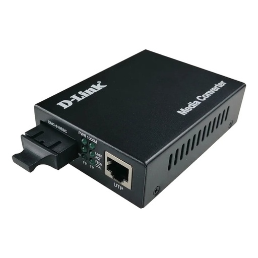 [DMC-810SSC] D-Link DMC-810SSC 10/100/1000BASE-T Gigabit Twisted-pair to 1000BASE-LX Gigabit Fiber 1310nm Single-mode Fiber