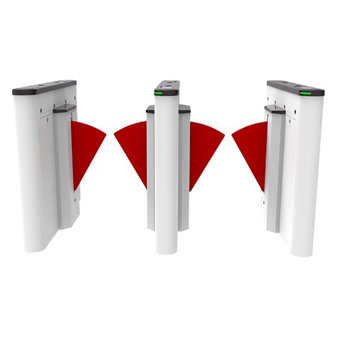 [Saturn-F1200] ZKTeco Saturn-F1200 Flap Barrier Turnstile (additional lane)