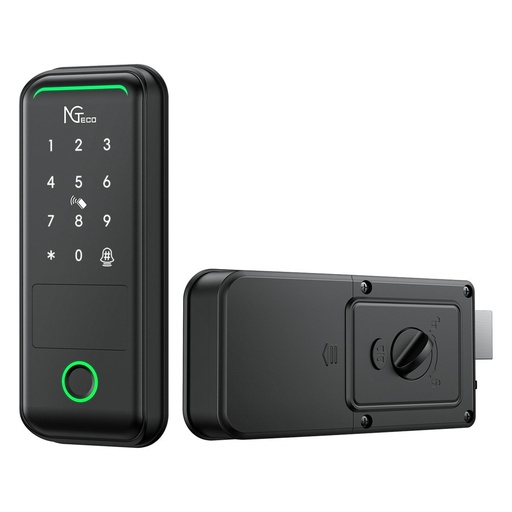 [SL01-U530N] ZKTeco SL01-U530N Wi-Fi Fingerprint Smart Rim Lock, No Mortise (NGTeco)