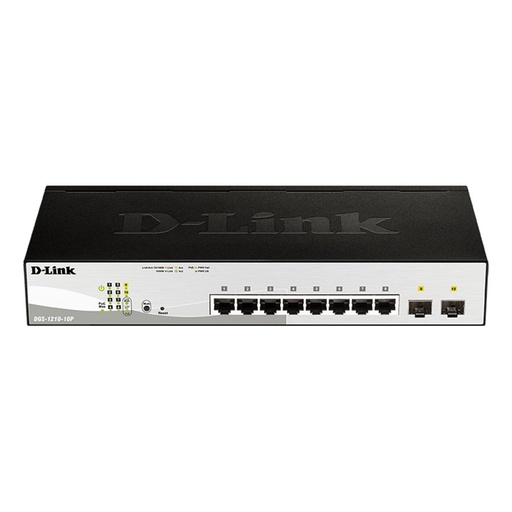 [DGS-1210-10P] D-Link DGS-1210-10P 10-Port Gigabit Smart Managed PoE Switch