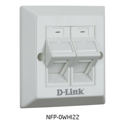 [NFP-0WHI22] D-Link NFP-0WHI22 Angular Dual Face Plate