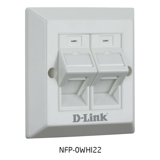 [NFP-0WHI22] D-Link NFP-0WHI22 Angular Dual Face Plate