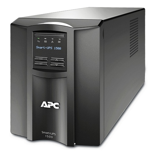 [SMT1500IC] APC Smart-UPS, Line Interactive, 1500VA, Tower, 230V, 8x IEC C13 outlets, SmartConnect Port+SmartSlot, AVR, LCD