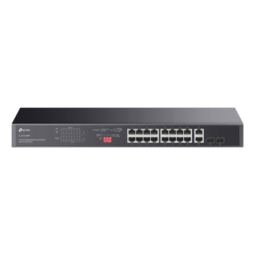 [TL-SG1218MP] TP-Link TL-SG1218MP 18-Port Gigabit Rackmount Switch with 16-Port PoE+