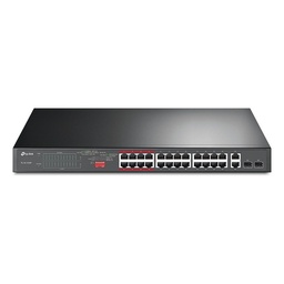 [TL-SL1226P] TP-Link TL-SL1226P 24-Port 10/100Mbps + 2-Port Gigabit Unmanaged PoE+ Switch