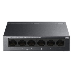 [LS106P] TP-Link LS106P 6-Port 10/100Mbps Desktop Switch with 4-Port PoE+