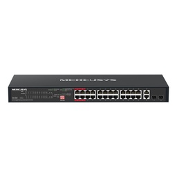 [MS128GP] Mercusys MS128GP 28-Port Gigabit Rackmount Switch with 24-Port PoE+