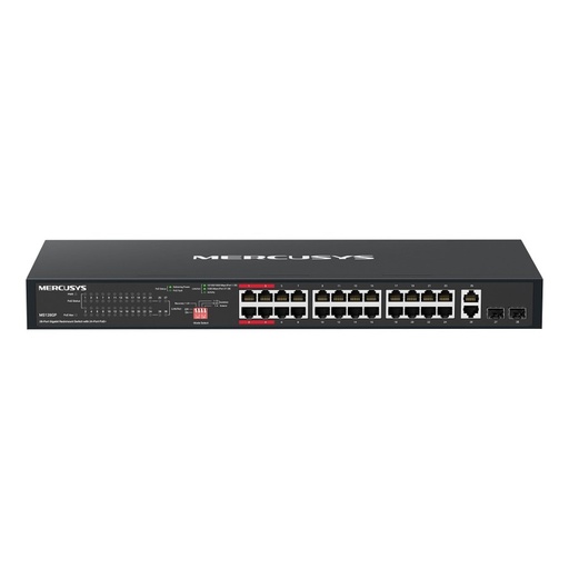 [MS128GP] Mercusys MS128GP 28-Port Gigabit Rackmount Switch with 24-Port PoE+