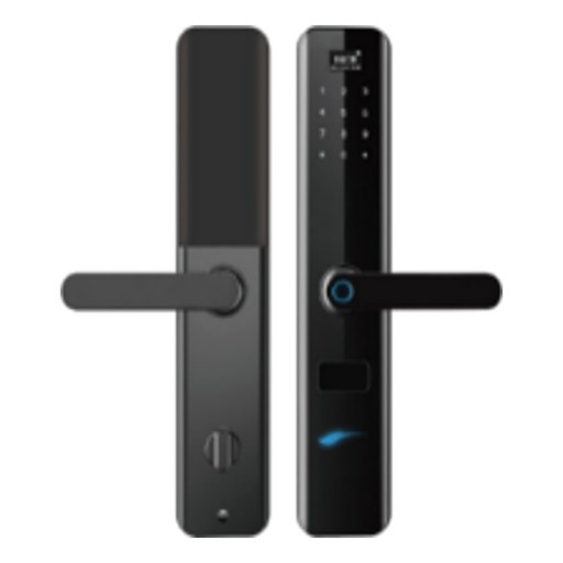 [LEZN K1] LEZN K1 Smart Door Lock, Tuya App, Fingerprint / Password / Card, Shiny Black