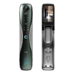 [LEZN i7 Cat Eye Green] LEZN i7 Cat Eye Green Smart Door Lock with Cat Eye Camera, Two-Way Audio, Green