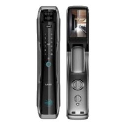 [LEZN i13 Face Black] LEZN i13 Face Black Smart Door Lock, Face Recognition, Cat Eye Camera, Black