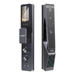 [LEZN R9 Face Intercom] LEZN R9 Face Intercom Smart Door Lock, Face Recognition, Active Video Intercom, Shiny Silver