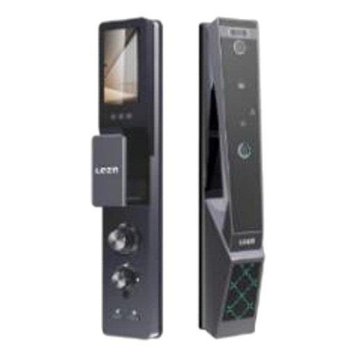 [LEZN R9 Face Intercom] LEZN R9 Face Intercom Smart Door Lock, Face Recognition, Active Video Intercom, Shiny Silver