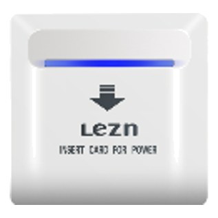 [LEZN C1-L White] LEZN C1-L White Hotel Energy Saving Switch 40A, EM 125KHz Card, White
