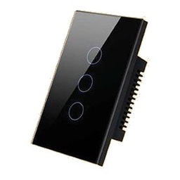 [AVATTO SW-3G-WIFI-BLK] Avatto 3 Gang Touch Switch Wi-Fi - Black