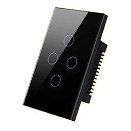 [AVATTO SW-4G-ZB-BLK] Avatto 4 Gang Touch Switch Zigbee - Black