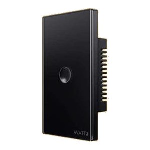 [AVATTO SWR-1G-WIFI-BLK] Avatto 1 Gang Touch Switch (Round Button Series) Wi-Fi - Black