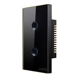 [AVATTO SWR-2G-ZB-BLK] Avatto 2 Gang Touch Switch (Round Button Series) Zigbee - Black