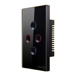 [AVATTO SWR-4G-ZB-BLK] Avatto 4 Gang Touch Switch (Round Button Series) Zigbee - Black