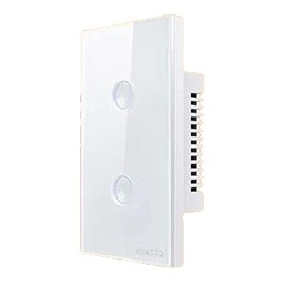 [AVATTO SWR-2G-WIFI-WHT] Avatto 2 Gang Touch Switch (Round Button Series) Wi-Fi - White