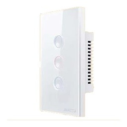 [AVATTO SWR-3G-WIFI-WHT] Avatto 3 Gang Touch Switch (Round Button Series) Wi-Fi - White
