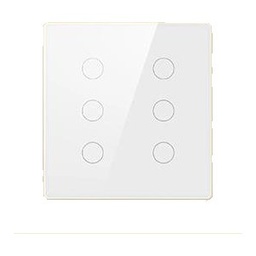 [AVATTO SW-6G-ZB-WHT] Avatto 6 Gang Touch Switch (Square) Zigbee - White