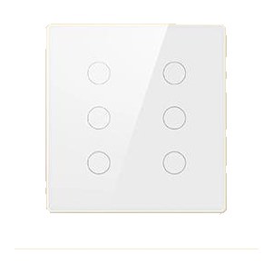 [AVATTO SW-6G-ZB-WHT] Avatto 6 Gang Touch Switch (Square) Zigbee - White