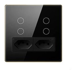 [AVATTO AIO-4G-ZB-BLK] Avatto All-in-One 4 Gang Switch + 2 Sockets Zigbee - Black