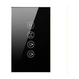 [AVATTO SHUT-LAMP-2-WIFI-BLK] Avatto Double Shutter + Lamp Switch Wi-Fi - Black