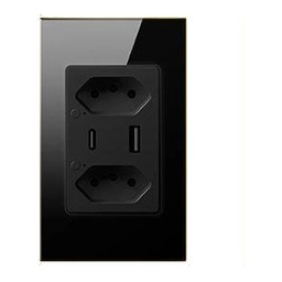 [AVATTO SOCKET-ZB-BLK] Avatto Smart Double Socket with USB-A + USB-C Zigbee - Black
