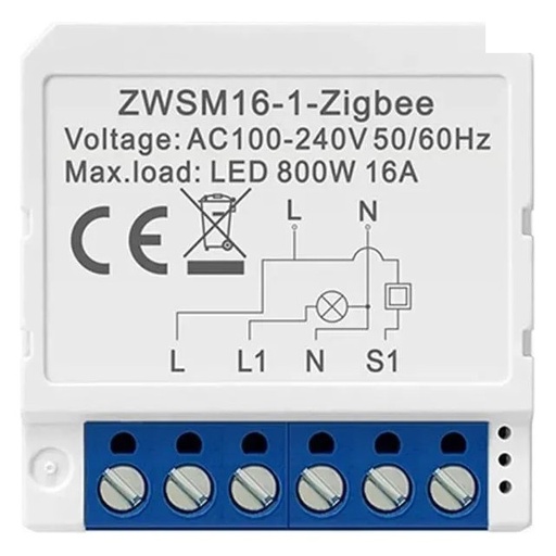 [AVATTO MINI-1G-ZB] Avatto 1 Gang Mini Switch Module Zigbee
