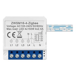 [AVATTO MINI-4G-ZB] Avatto 4 Gang Mini Switch Module Zigbee