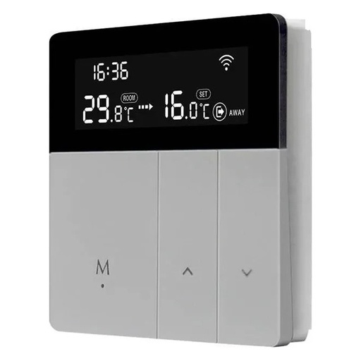 [AVATTO THERMO-BTN] Avatto Digital Thermostat with Push Buttons (Silver)
